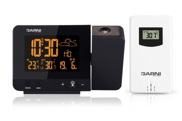 GARNI GARNI365 Arcus, Svart, Inomhustermometer, Utomhustermometer, Barometer, Termometer, 0,1 ° C, -9,9 - 50 ° C, -40 - 70 ° C