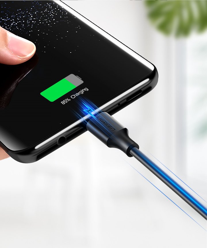 Ugreen USB-A till USB-C kabel 2A, 0.5m - Svart, bild 4