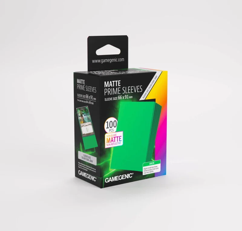 Gamegenic Matte Prime Sleeves Green (100 st), bild 4