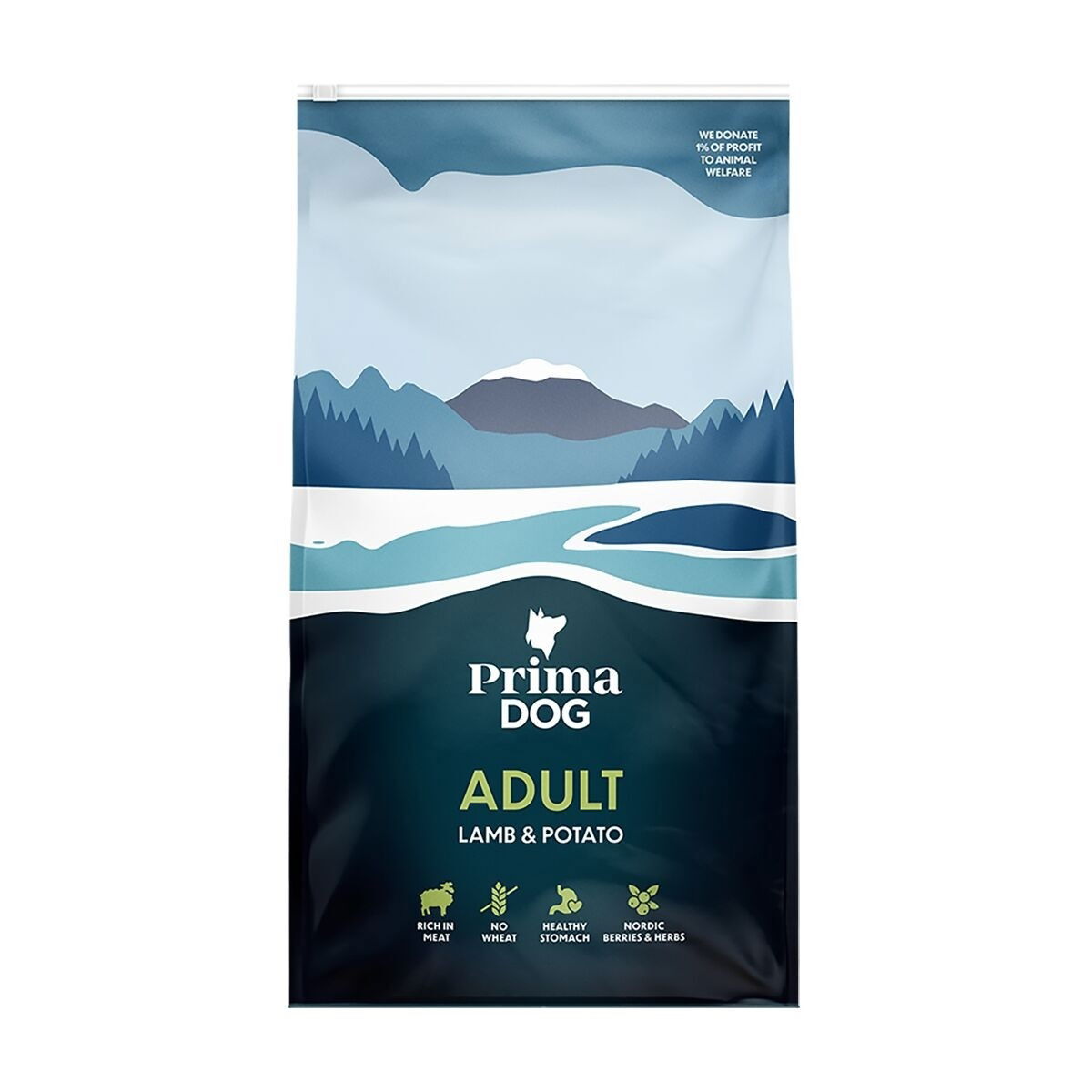 PrimaDog Adult All Breeds Lamb & Potato Torrfoder till Hund 3kg