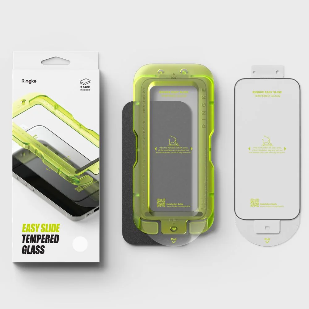 Ringke Easy Slide 2-pack härdat glas för iPhone 17 - svart, bild 5