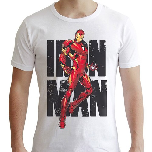 T-Shirt - Marvel - Iron Man Classic - White - Medium (ABYTEX407)