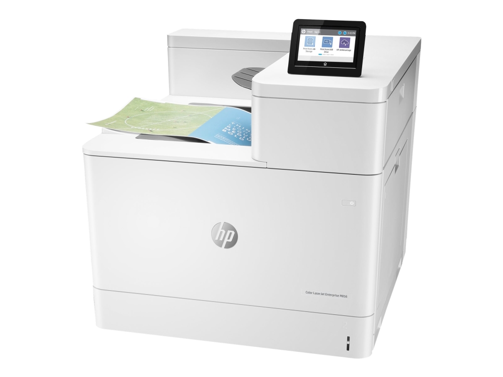 HP Color LaserJet Enterprise M856dn - Skrivare - färg - Duplex - laser - A3/Ledger - 1200 x 1200 dpi - upp till 56 sidor/minut (mono)/ upp till 56 sidor/minut (färg) - kapacitet: 650 ark - USB 2.0, Gigabit LAN, USB 2.0-värd
