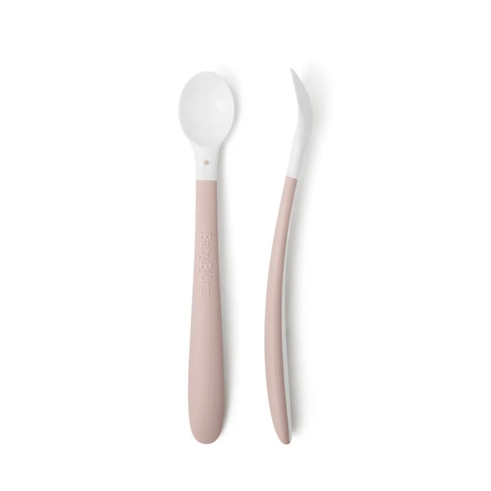 Babybjörn matningssked 2-pack, blekrosa