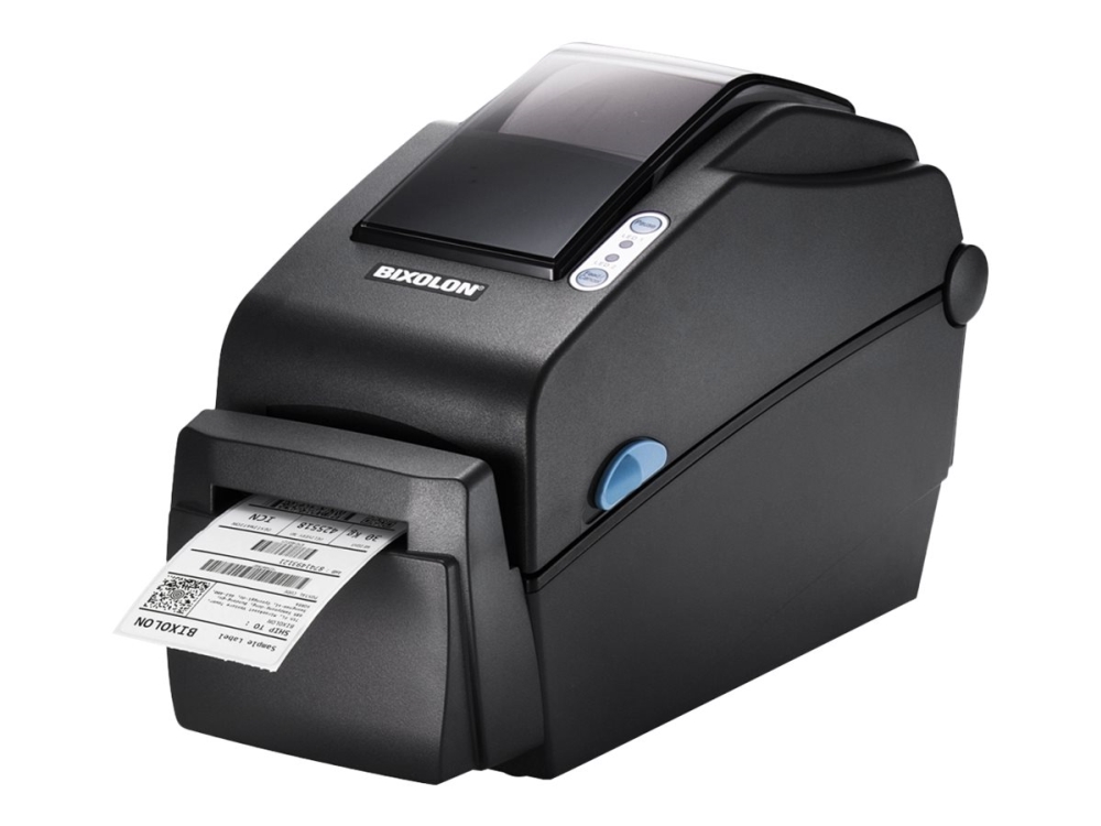 BIXOLON SLP-DX220 - Etikettskrivare - direkt termisk - Rulle (6 cm) - 203 dpi - upp till 152 mm/sek - USB, LAN, seriell - mörkgrå