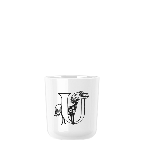 RIG-TIG - Moomin ABC mugg - Moomin white - 0.2 l