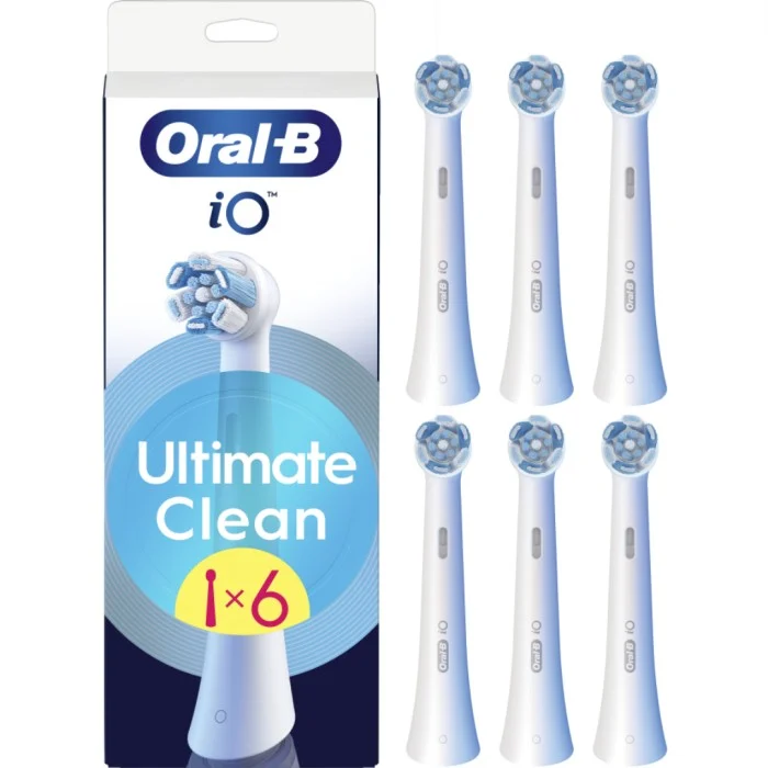 Oral-B iO Ultimate Clean borsthuvuden 6 st, vita