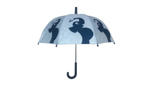 Follow the Duck - Umbrella with Elephant Print - Dusty Blue - 64 cm, bild 3
