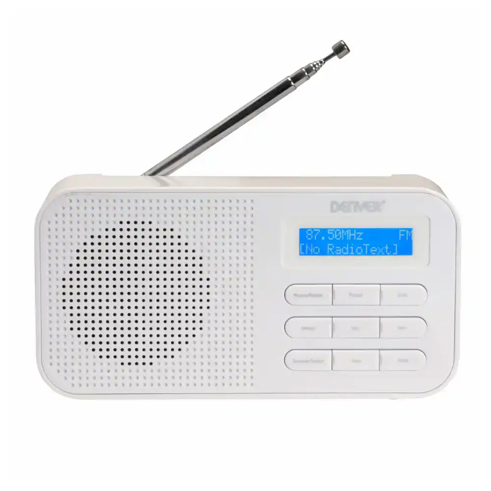 Denver FM-radio Vit