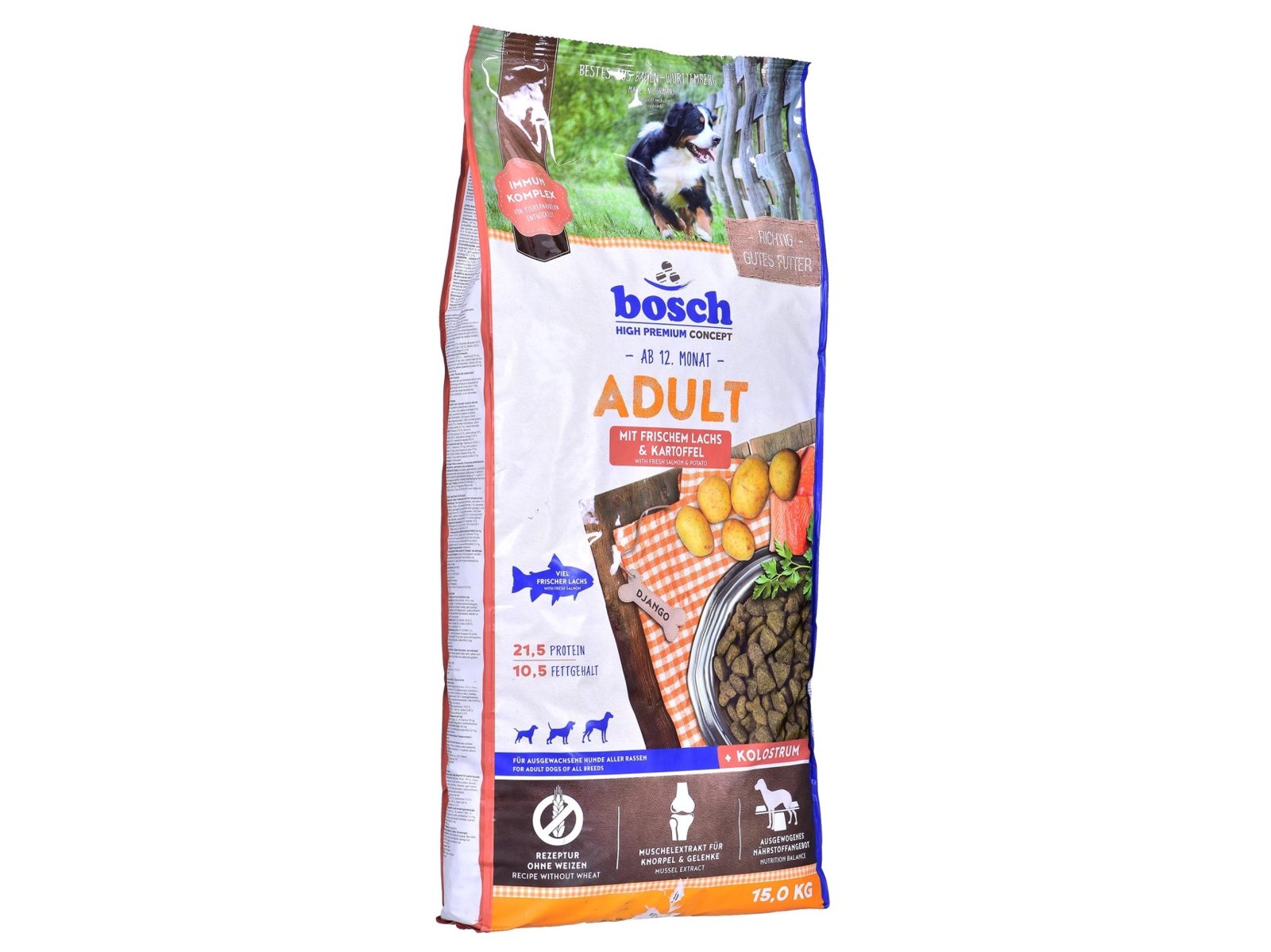Bosch 09030 vuxen hundfoder lax potatis 15 kg
