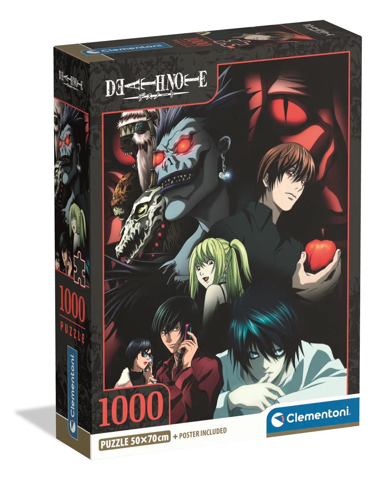 Clementoni Puslespil Death Note 2025, 1000 brikker