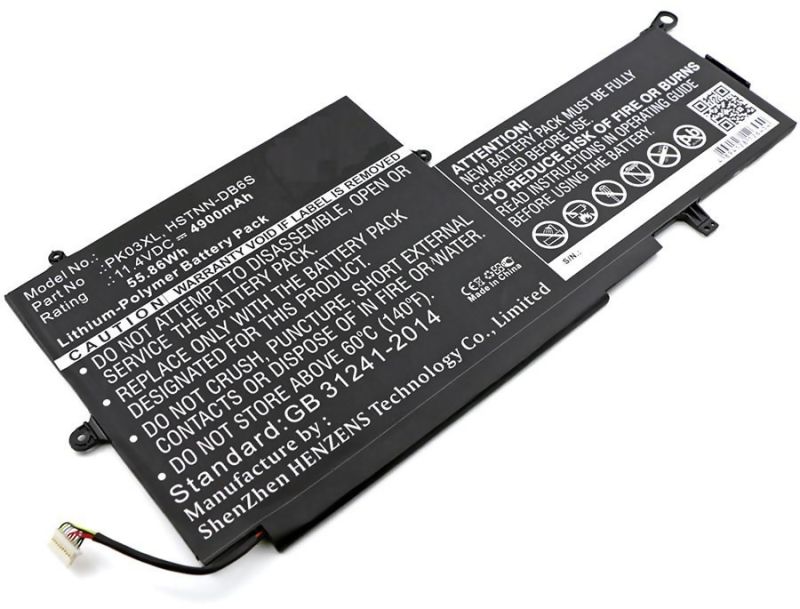 CoreParts Laptop Battery for HP 56Wh 3Cells Li-Pol 11.4V 4.9Ah