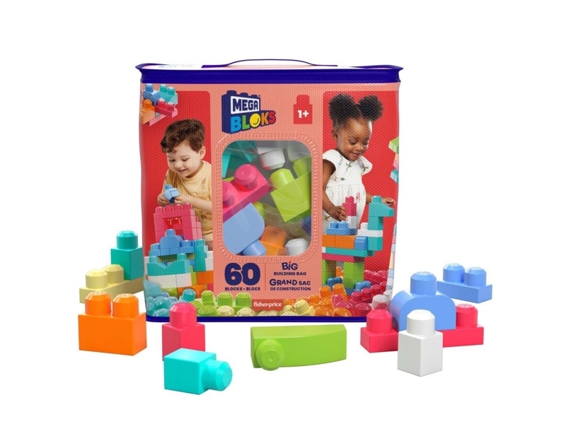 MEGA Bloks First Builders Big Building Bag Pink