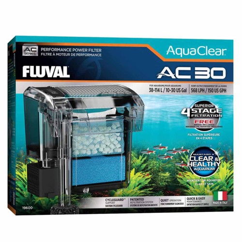 Fluval - AquaClear AC 30 Hang-On Filter - 569 L/H - 38-114L