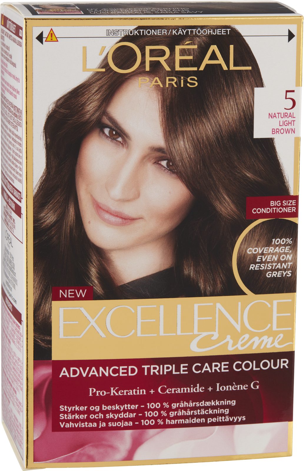 L'Oréal Paris Excellence Crème 5 Light Brown 1 pcs