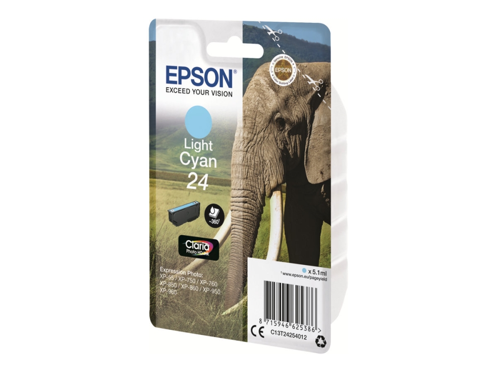 Epson 24 Ljus Cyan, 360 sidor