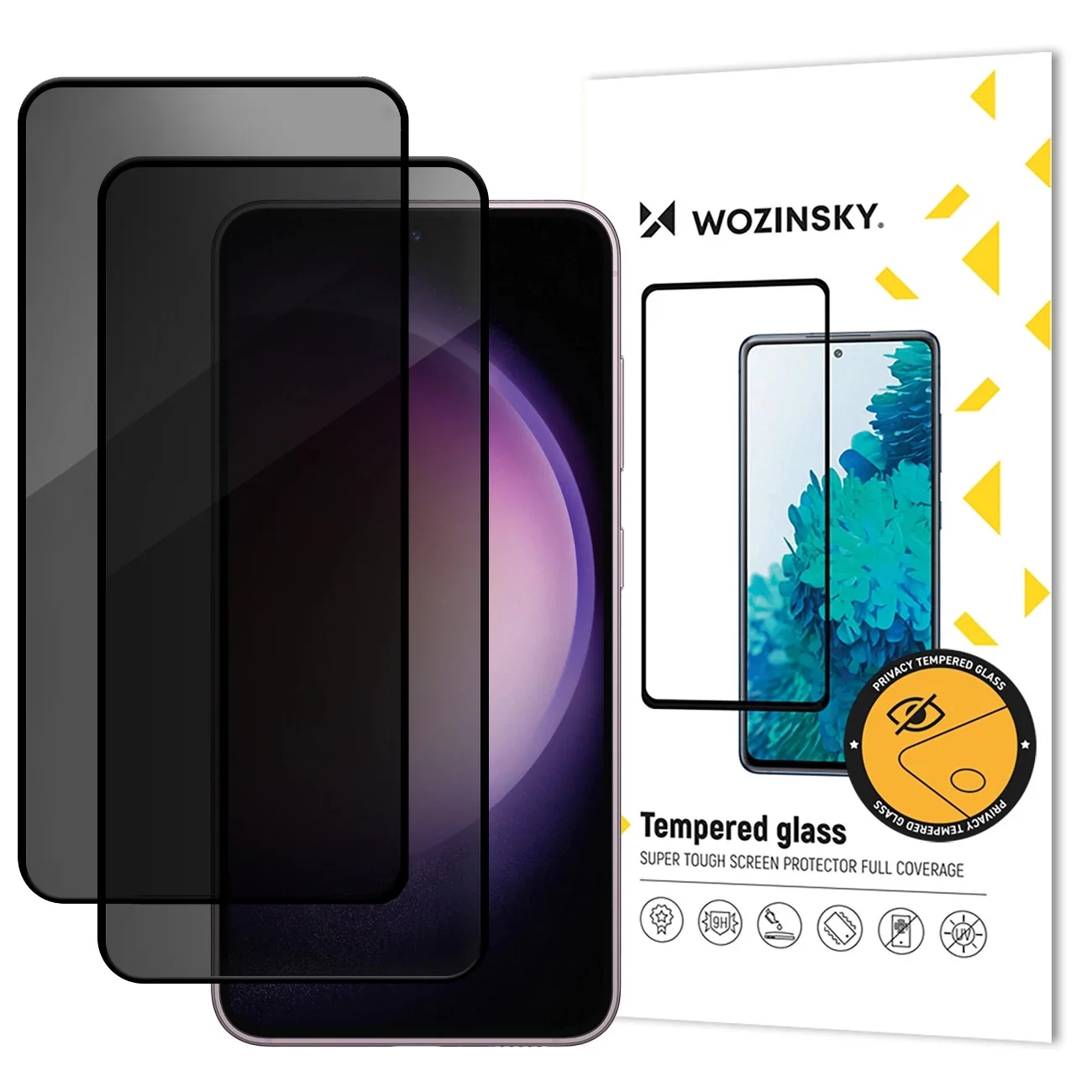 Wozinsky Privacy Glass härdat glas för Samsung Galaxy A06 5G / A05, 2-pack