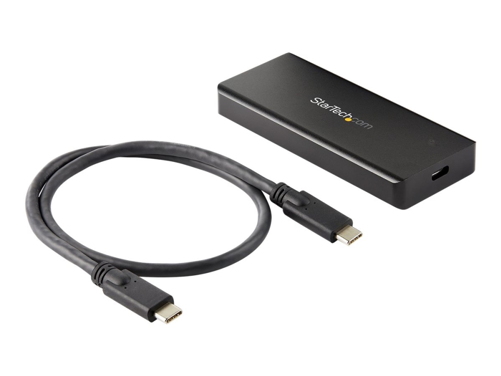 StarTech.com USB-C 10 Gbit/s M.2 NVMe PCIe SSD-inneslutning - Slitstark aluminium externt M.2 PCIe M-Key-hölje IP67-klassad - 1 GB/s läs/skriv - Stöder 2230/2242/2260/2280 - TB3-kompatibel - Mac/PC - Förvaringslåda - M.2 - M.2 Card - USB 3.2 (Gen 2) - svart - för P/N: PEXUSB321C