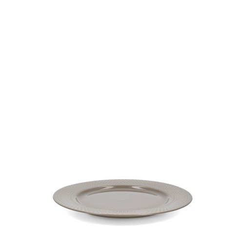 Lyngby Porcelæn - Rhombe Earth Middagstallrik - Clay - Ø27 cm