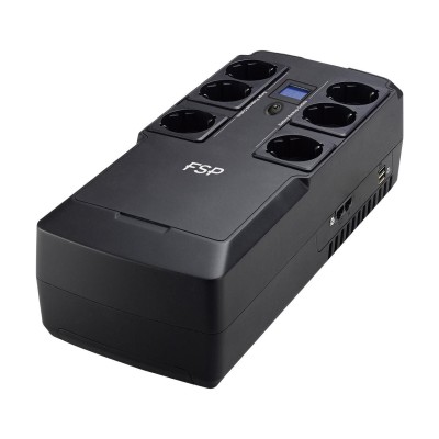 FSP NanoFit 800, 800VA/480W, 3+3 utgångar, USB