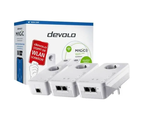 Devolo Magic 2 WiFi next powerline-kit 2400 Mbit/s Wi-Fi 5, 3 adaptrar