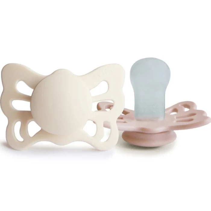 FRIGG Butterfly Anatomisk Silikon 2-pack (Cream/Blush)