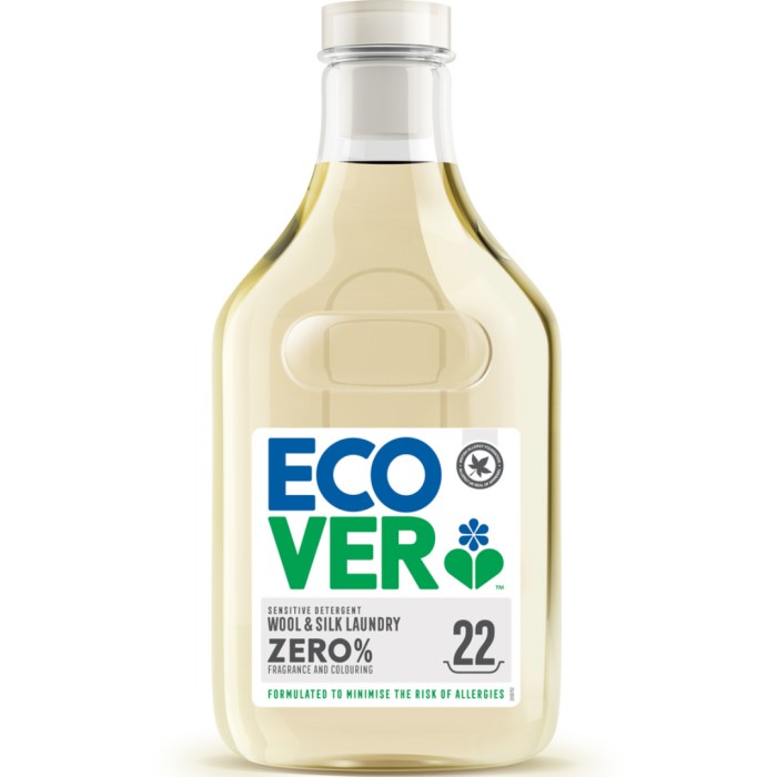 Ecover Flytande Tvättmedel Fintvätt silke & ull Zero Parfymfri 1 liter