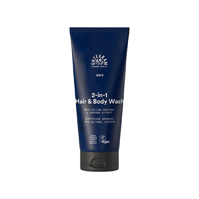 Urtekram Beauty MEN 2 in 1 Hair & Body Wash Organic 200 ml, bild 3