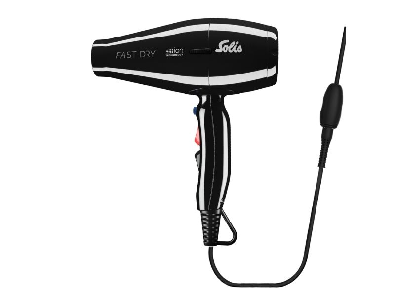 Solis Fast Dry 360° Ionic hårtork 2200 W, svart