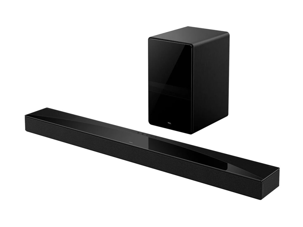 TCL Q75HE soundbar 5.1.2 trådlös subwoofer Bluetooth 5.1, mörkt titan