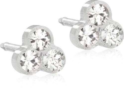 Blomdahl Medical Plastic Clover 6 mm Crystal
