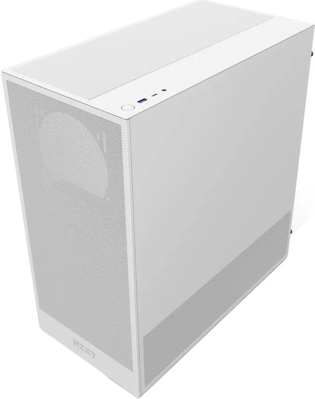 NZXT H5 Flow TG E-ATX Vit, bild 4