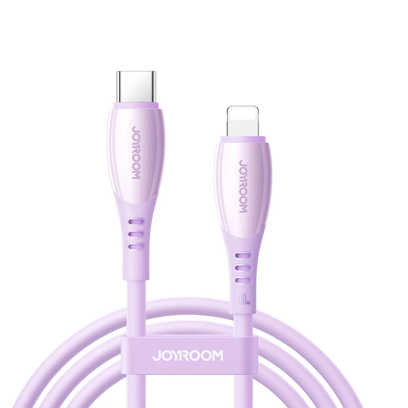 Joyroom S-A59 snabbladdningskabel USB-C till Lightning 1,2m – lila