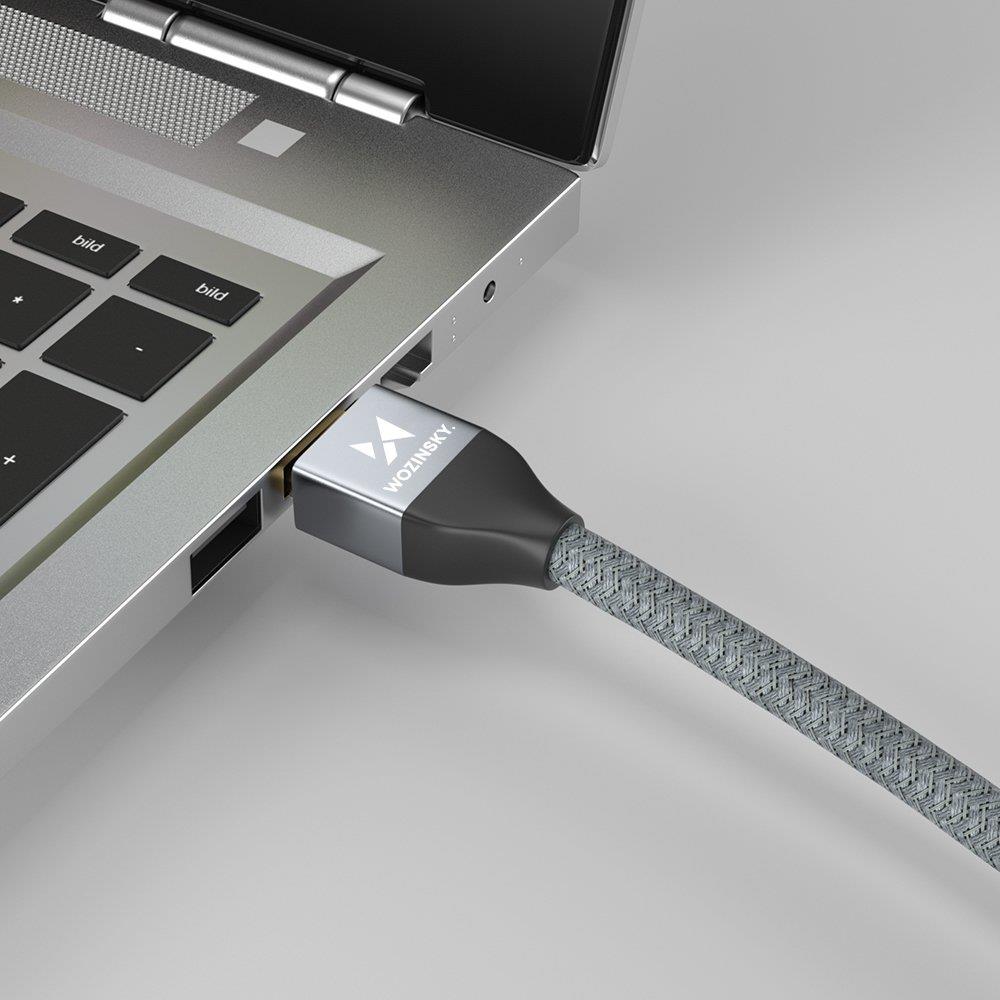Wozinsky HDMI 2.1-kabel 8K 60 Hz 48 Gbps / 4K 120 Hz / 2K 144 Hz 2 m Silver (WHDMI-20), bild 5