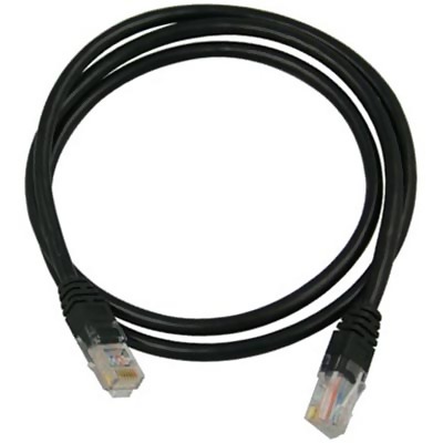 Nätverkskabel oskärmad Cat.6, RJ45, 5 meter - Svart