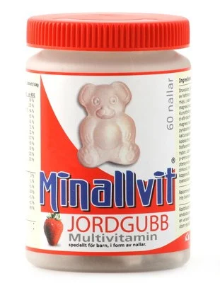 Minallvit Jordgubb 60 st