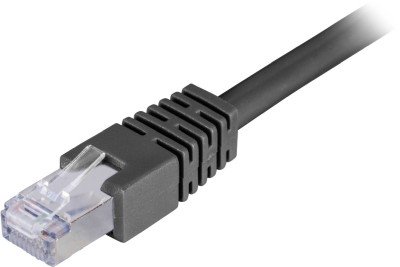 DELTACO TP-kabel Cat6 F/UTP Svart 50 m