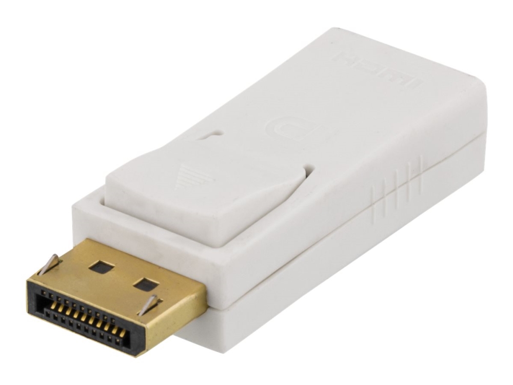 Deltaco DisplayPort till HDMI adapter - Vit, bild 2