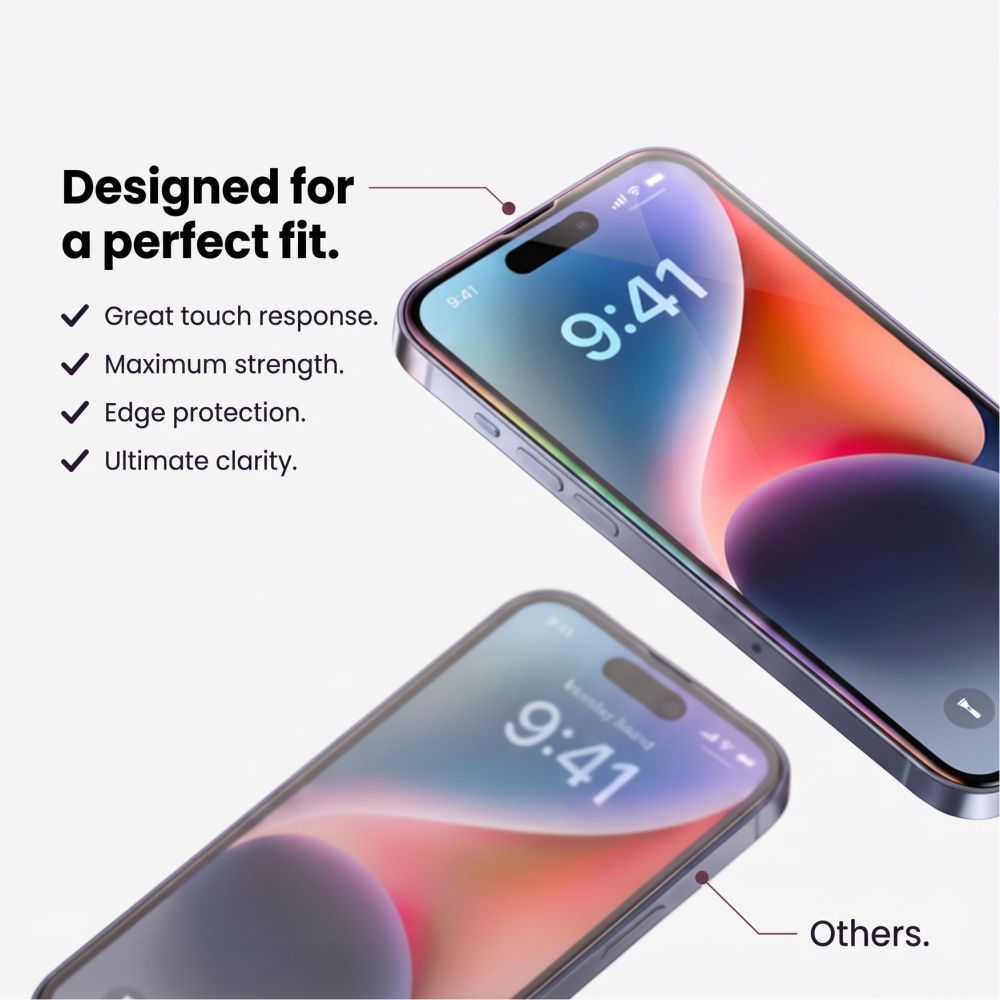 Tech-Protect Glass Fit+ 2-pack härdat glas till Xiaomi Redmi 17 4G / 5G – Svart, bild 4