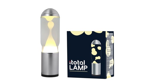 iTotal - Lamp ADA with Silver Base, See-through Liquid and White Wax - Silver (XL2200), bild 3