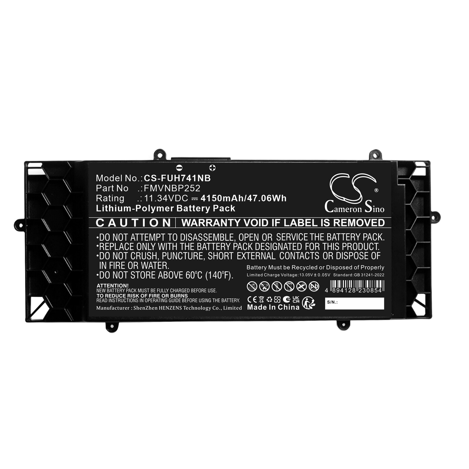 Batteri till Laptop, Bärbar dator för Fujitsu LifeBook U7411/G, LifeBook U7511/G, bild 2