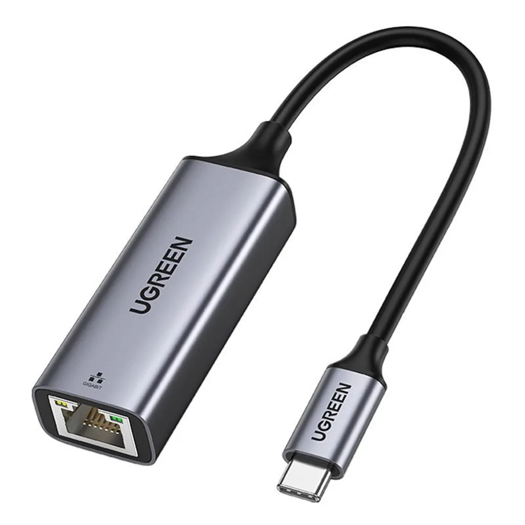UGREEN USB-C->Gigabit Ethernet, Grå, bild 3