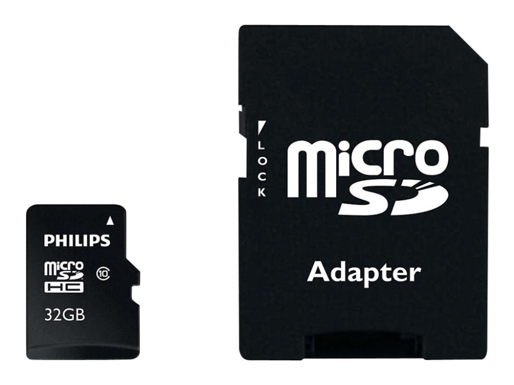 Philips FM32MP45B - Flash-minneskort (microSDHC- till SD-adapter ingår) - 32 GB - Klass 10 - microSDHC UHS-I