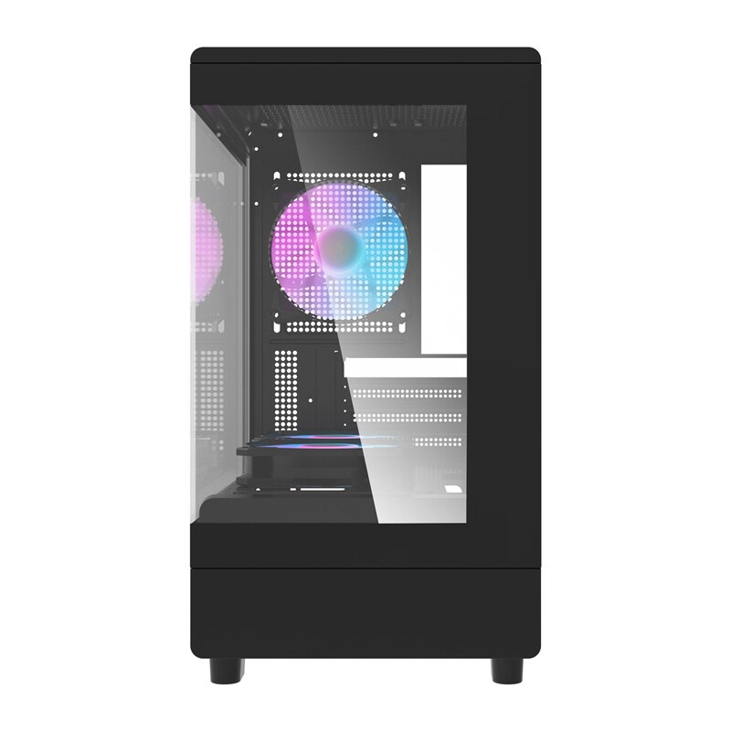 Darkflash DB330M Computer Case + 3 Fans - Chassi - Svart, bild 2