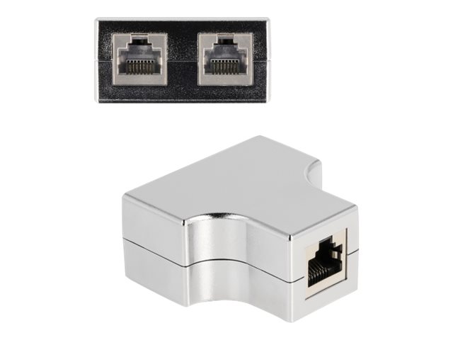 Delock RJ45 Splitter / T-adapter Cat.5e – Silver