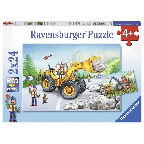 Ravensburger Pussel: Diggers at Work 2x24 Bitar