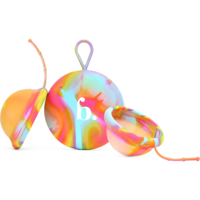 Bodyotics ComfyDisc Reusable Menstrual Discs S & L Rainbow 2 pcs Rainbow 2 pcs