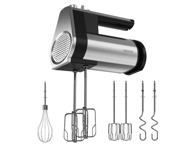 Cecotec PowerTwist 500, Handmixer, Svart, Rostfritt stål, Knådning, Mixning, Omrörning, 500 W, 220 - 240 V, 50 / 60 hz