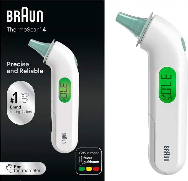 Braun ThermoScan 4 febertermometer IRT3515EE (vit)