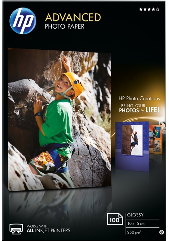 10X15 Advanced Glossy Photo Paper 250 g